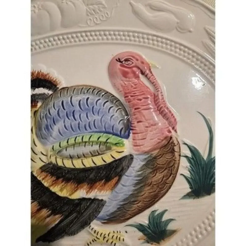 Vintage Thanksgiving Turkey Platter Large 18